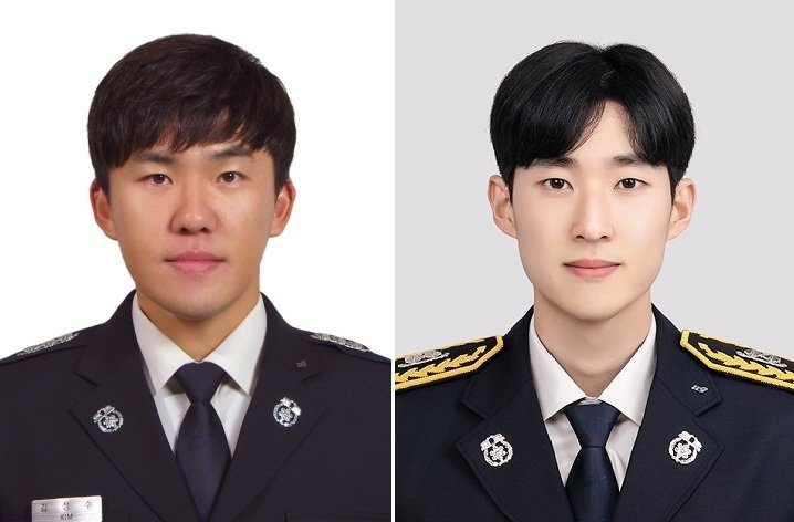 정선소방서 고한119안전센터 김정수 소방교(왼쪽)와 서정우 소방사 (출처=연합뉴스)