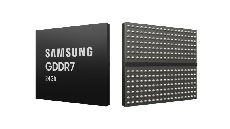 삼성전자의 12나노급 그래픽용 D램인 24기가비트(Gb) GDDR7. (삼성전자 제공) 2024.10.17/뉴스1