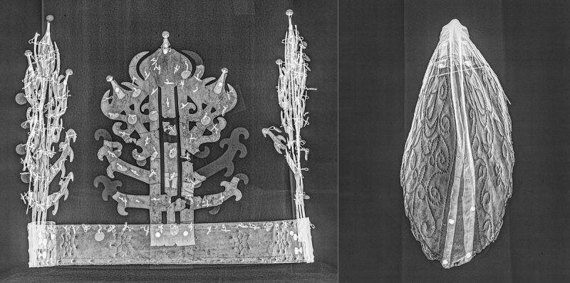신촌리 금동관 엑스레이(X-ray) 사진 (출처=연합뉴스)