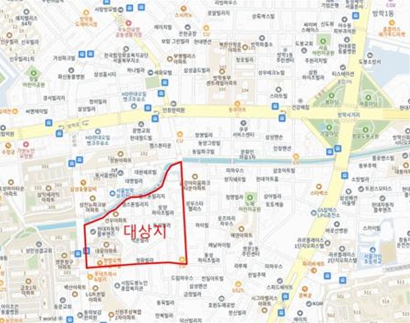 [서울=뉴시스] 쌍문동 26번지 일대 위치도. 2025.05.02. (자료=도봉구 제공) *재판매 및 DB 금지