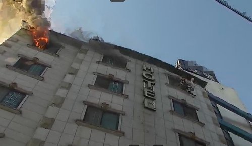대전 대흥동 숙박업소 화재 (출처=연합뉴스)