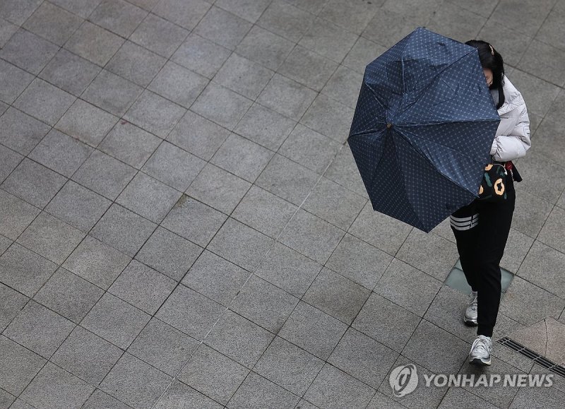 봄비 내리는 서울 (출처=연합뉴스)