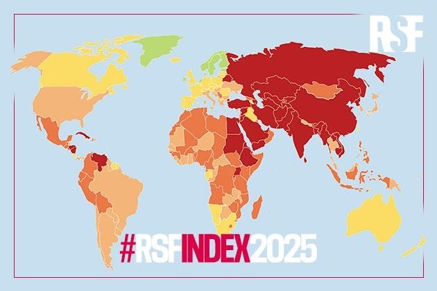 2025 세계 언론 자유 지수 보고서 (출처=연합뉴스)