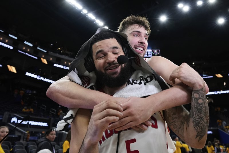 [샌프란시스코=AP/뉴시스] 미국프로농구(NBA) 슬롯 꽁 머니 로키츠의 프레드 반브리트. 2025.05.02.