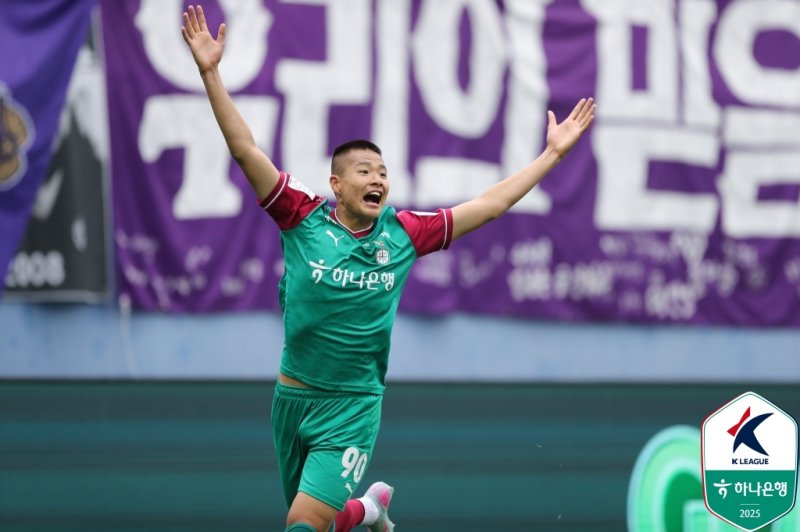 [서울=뉴시스]K리그1 대전 신인 김현오 데뷔골. (사진=한국프로축구연맹 제공)