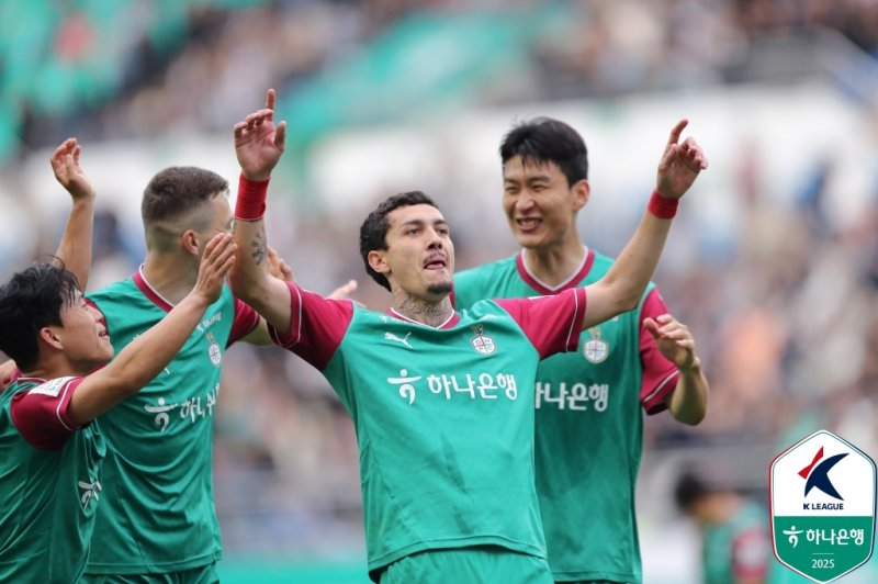[서울=뉴시스]K리그1 대전 밥신 추가골. (사진=한국프로축구연맹 제공)
