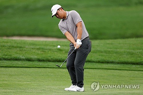 김주형의 칩샷. (출처=연합뉴스)