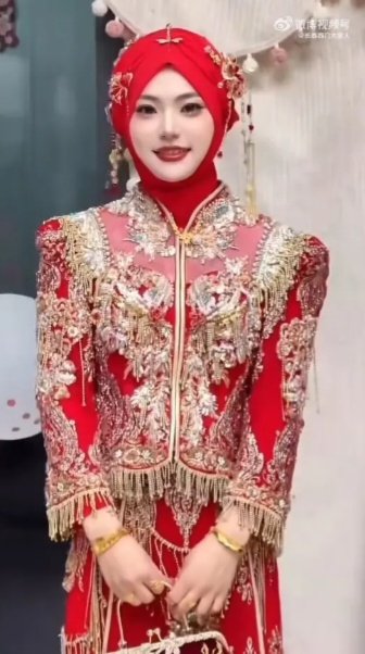 사람 맞아?.. 비현실적 신부 외모에 'AI 합성' 논란