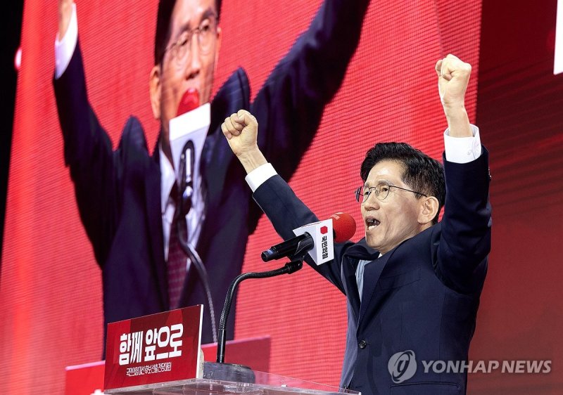 수락연설하는 김문수 후보 (출처=연합뉴스)