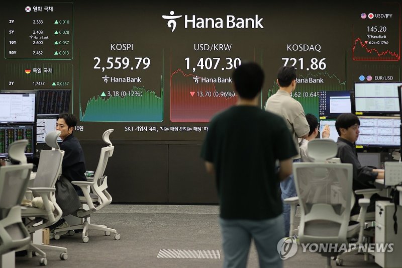 코스피 2,550대 강보합 마감 (출처=연합뉴스)