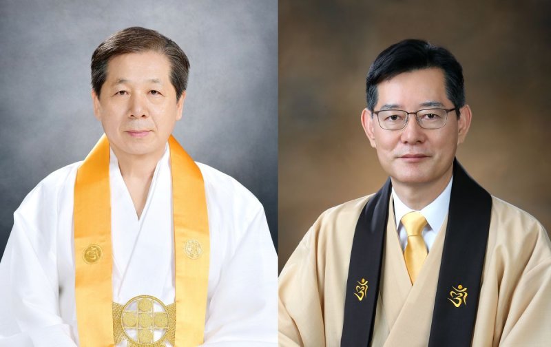 왼쪽부터 대한불교진각종 총인, 통리원장
