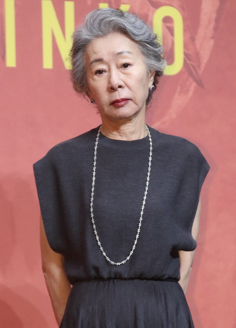 배우 윤여정이 23일 서울 강남구 그랜드 인터컨티넨탈 서울 파르나스에서 열린 Apple TV+ '파친코' 시즌 2 프레스 컨퍼런스에서 포즈를 취하고 있다. 2024.8.23/뉴스1 ⓒ News1 권현진 기자