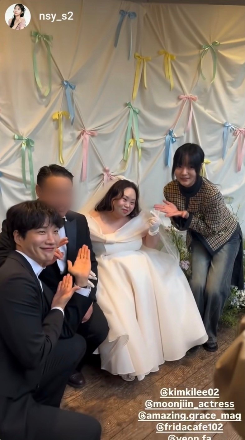'한지민 쌍둥이 언니' 정은혜, 눈부신 웨딩드레스 자태