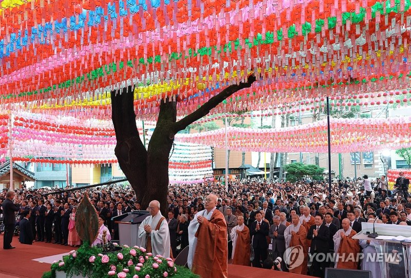 2024년 부처님오신날 조계사 봉축법요식 (출처=연합뉴스)