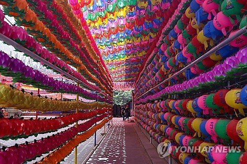 부처님 오신날 앞둔 조계사 (출처=연합뉴스)