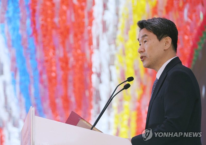 봉축법요식 축사하는 이주호 권한대행 (출처=연합뉴스)