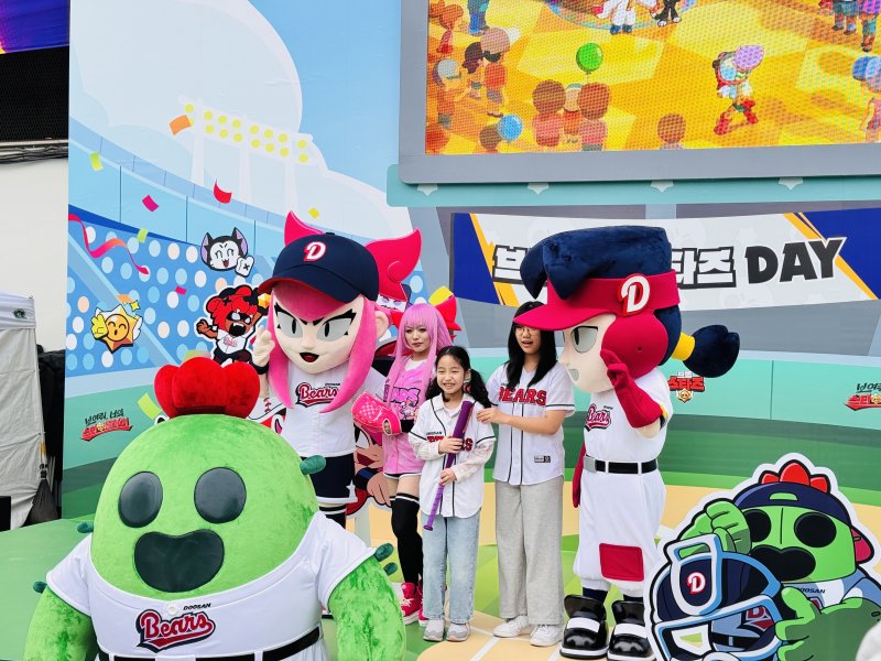 잠실 구장에서 진행된 어린이날 이벤트.ⓒ News1 서장원 기자