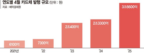 건전성 우려 커진 카드사 자금조달 확대