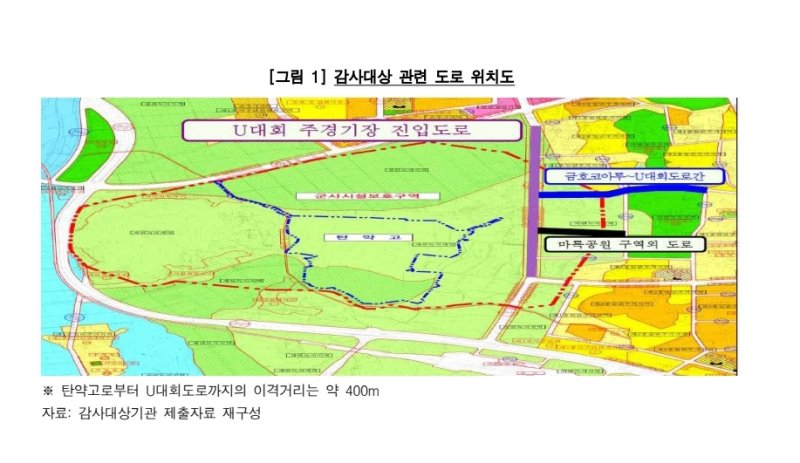 탄약고 인근 개통·운영 중인 도로 (출처=연합뉴스)