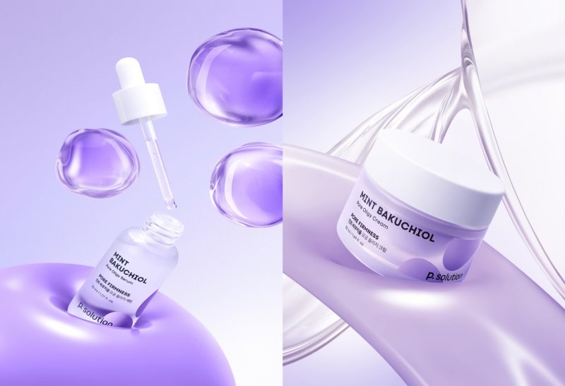 [서울=뉴시스] 애경산업의 '닷솔루션(.solution)'은 피부 모공의 탄력을 케어해 주는 '피솔루션 민트 바쿠치올 모공 올리지'를 출시했다. (사진=애경산업 제공) *재판매 및 DB 금지