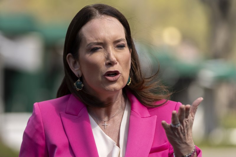 [워싱턴=AP/뉴시스] 브룩 롤린스 미국 농무장관이 지난 3월 26일(현지 시간) 미국 워싱턴DC 백악관에서 기자회견 하고 있다. 2025.05.06.