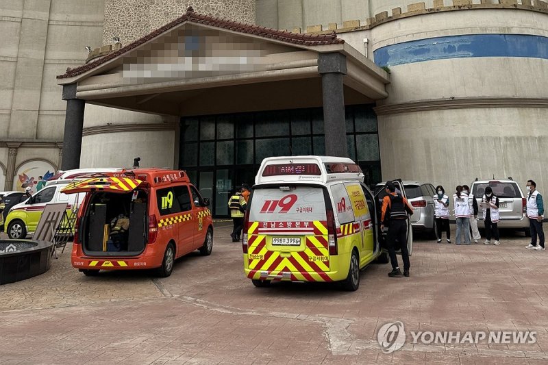 일산화탄소 추정 가스중독…어린이날 리조트 손님 14명 경상 (출처=연합뉴스)