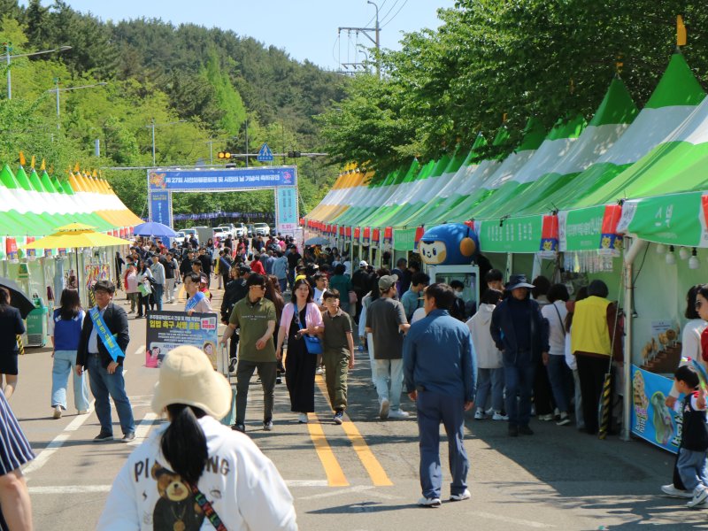 제27회 와룡문화제 축제 부스.(사천시 제공. 재판매 및 DB금지.)