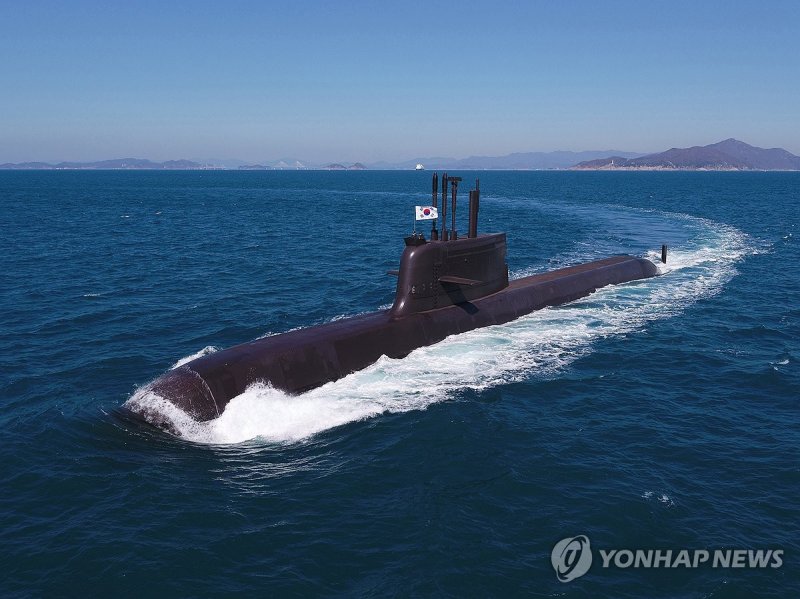 한화오션이 건조한 장보고-III 잠수함 (출처=연합뉴스)