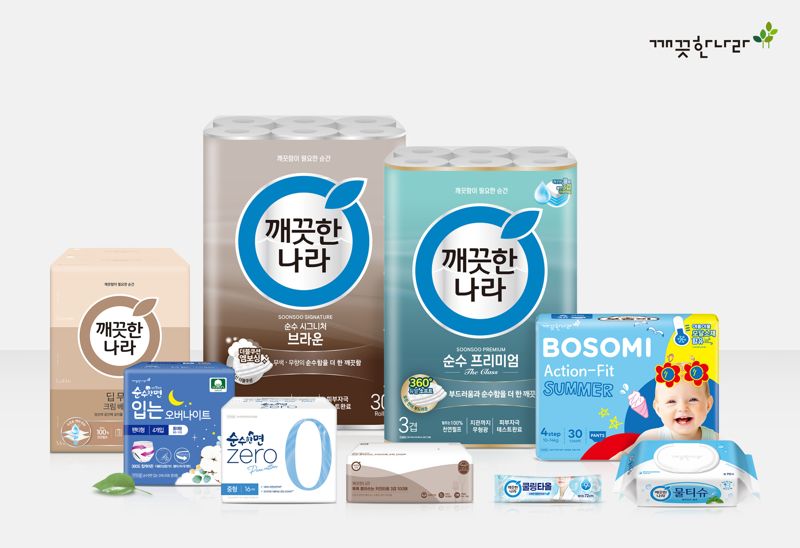 G마켓∙옥션 '빅스마일데이'에서 할인 판매하는 깨끗한나라 제품. 깨끗한나라 제공