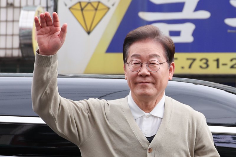 이재명 더불어민주당 대통령 후보. 2025.5.6/뉴스1 ⓒ News1 안은나 기자