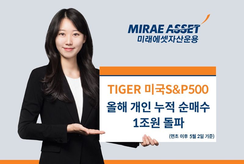 미래에셋 ‘TIGER 미국S&P500’, 올해 개인 누적 순매수 1조원 돌파…국내 ETF 전체 1위
