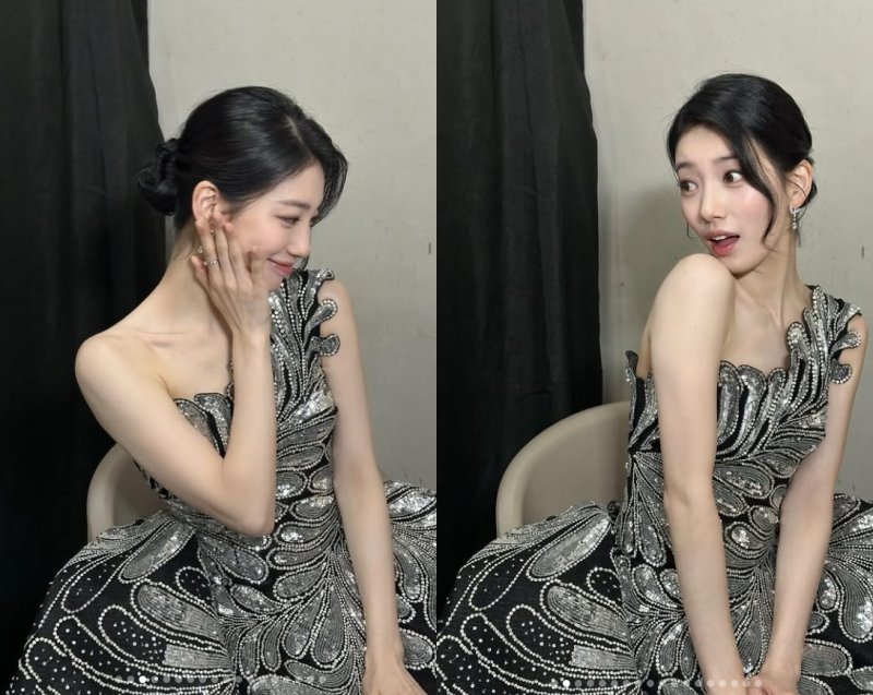 수지, 우아한 드레스 자태…비현실적 AI 미모