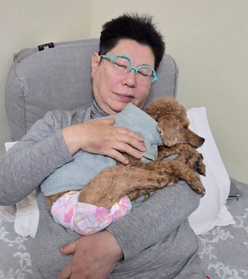 양희은, 3.3㎏ 빠진 '치매·췌장염' 반려견에 "안쓰럽다"