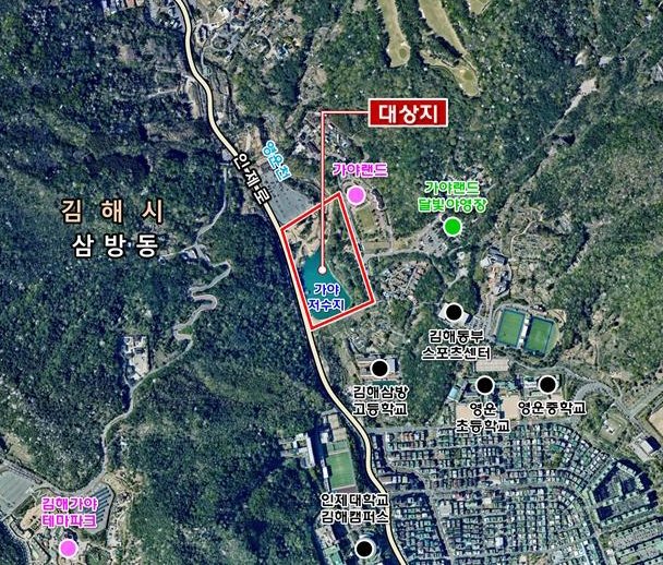 생태휴식공원 위치도 (출처=연합뉴스)