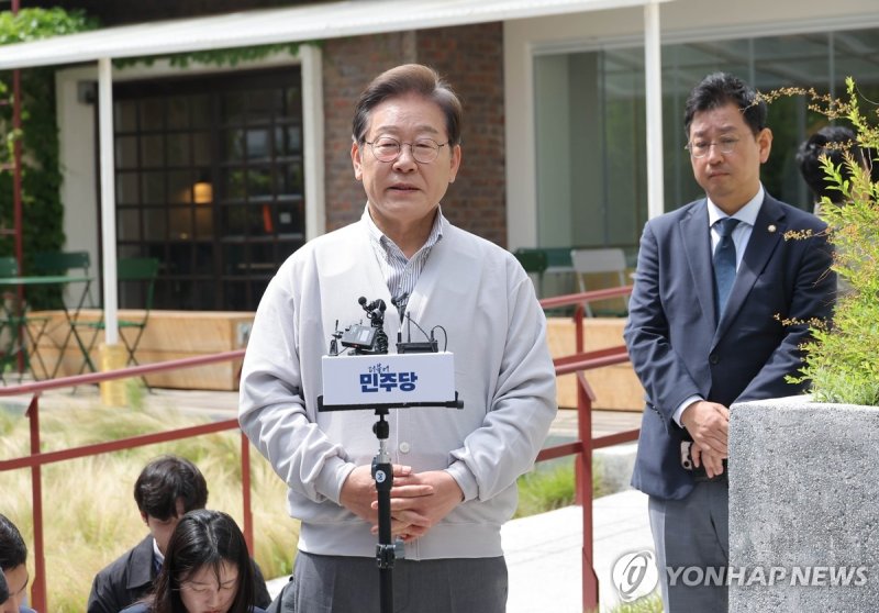 입장 밝히는 이재명 후보 (출처=연합뉴스)