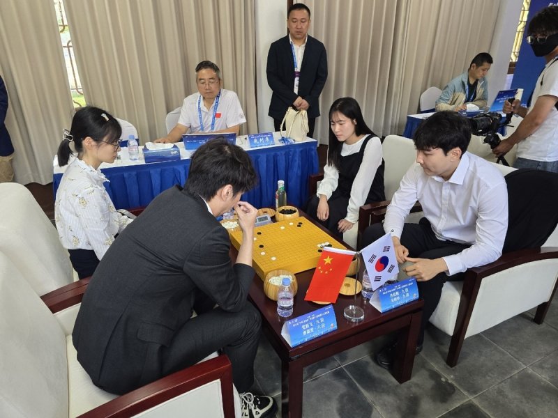 박정환-오유진 조가 루양배 8강에서 탈락했다. (출처=연합뉴스)