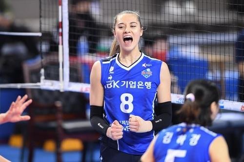 IBK기업은행에서 뛰었던 레베카 라셈 (출처=연합뉴스)