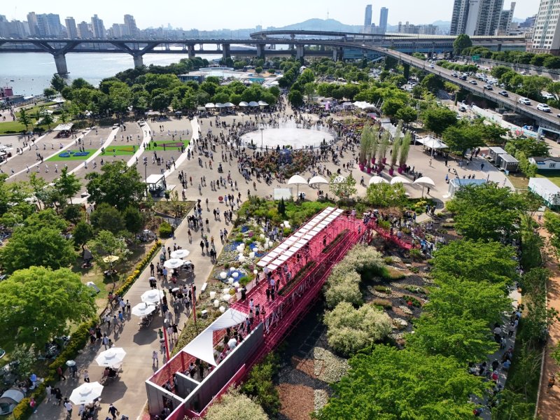 [서울=뉴시스]지난해 서울국제정원박람회 행사장 전경. 2024.05.21. (사진=서울시 제공) *재판매 및 DB 금지
