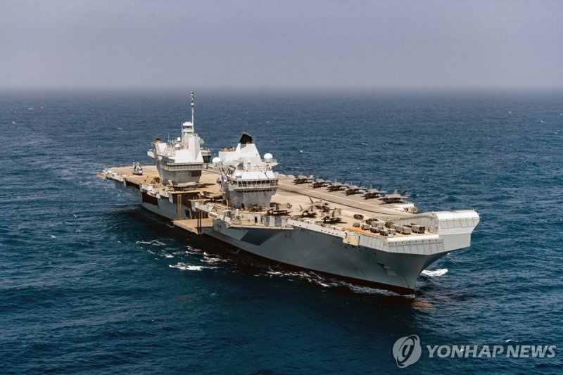 영국 항공모함 프린스오브웨일스 (출처=연합뉴스)