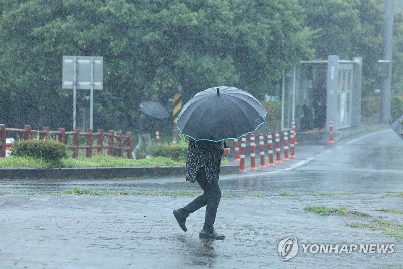 금요일 전국적으로 많은 비…제주·남해안엔 '집중호우' (출처=연합뉴스)