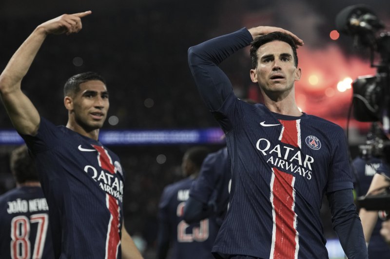 [파리=AP/뉴시스]'이강인 벤치' PSG, 아스널 꺾고 5년 만에 UCL 결승 진출. 2025.05.07.