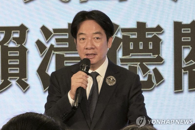제2차 세계대전 승리 기념 행사서 연설하는 라이칭더 대만 총통 (출처=연합뉴스)