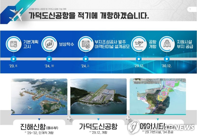 가덕도 신공항 조성계획 (출처=연합뉴스)