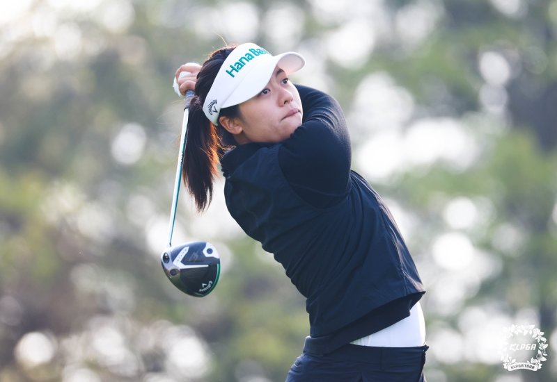 지위아이의 KLPGA 투어 대회 경기 모습. (출처=연합뉴스)
