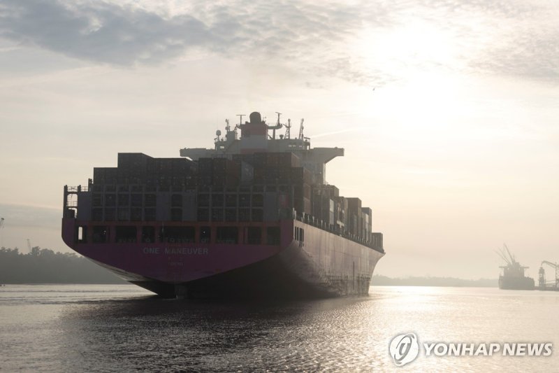 일본 컨테이너선 (출처=연합뉴스)