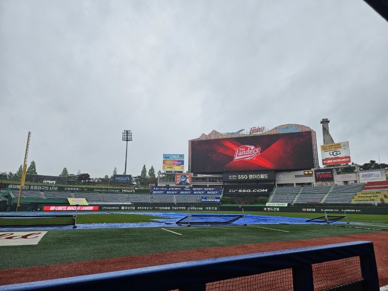 프로야구 인천 경기가 비로 취소됐다. ⓒ News1