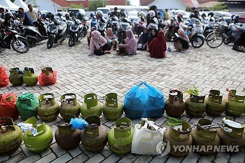 인도네시아서 판매되는 액화석유가스(LPG) (출처=연합뉴스)