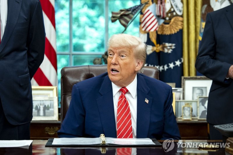 영국과 무역 합의 발표하는 트럼프 미국 대통령 (출처=연합뉴스)