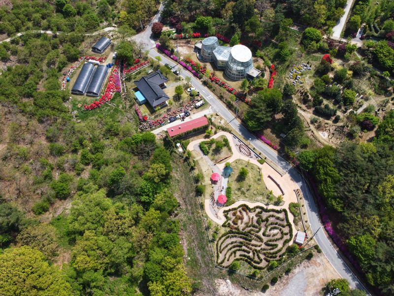 구례 수목원 전경. 전남도·구례군 제공