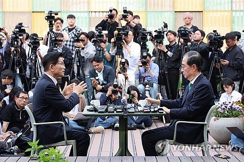 김문수-한덕수 2차 회동 (출처=연합뉴스)